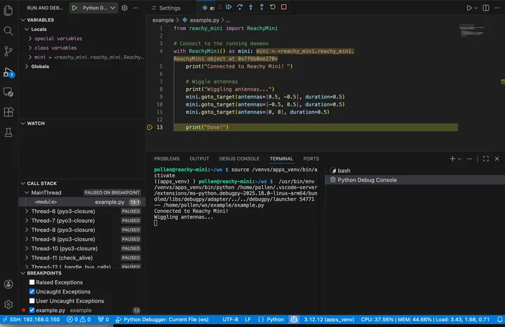 Reachy Mini IDE Prototype